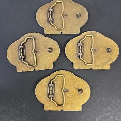 LOT 169: Beech-Nut Beast Tobacco Promotional Belt Buckles