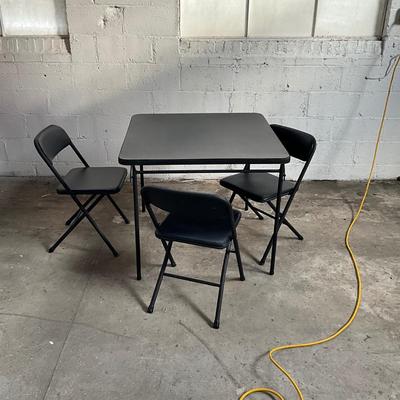 562 Costco Card Table with Three Chairs