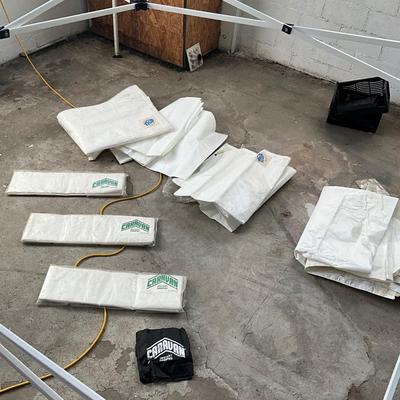 563 Caravan Instant 10'x 10' Canopy with Sides Rolling Bag NO TOP