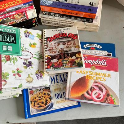 743 Lot of Cook Books and Blank Recipe File Books