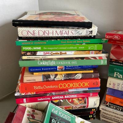743 Lot of Cook Books and Blank Recipe File Books