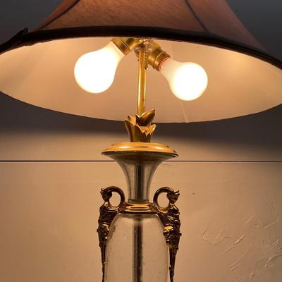 791 Chapman Crystal and Brass Lamp