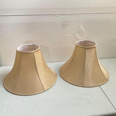 794 Pair of Taupe Lampshades