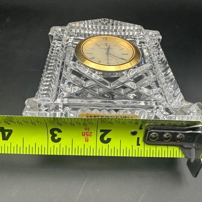 Waterford Crystal Gold Face Mantel Clock