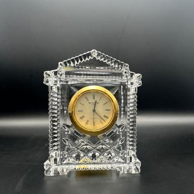 Waterford Crystal Gold Face Mantel Clock