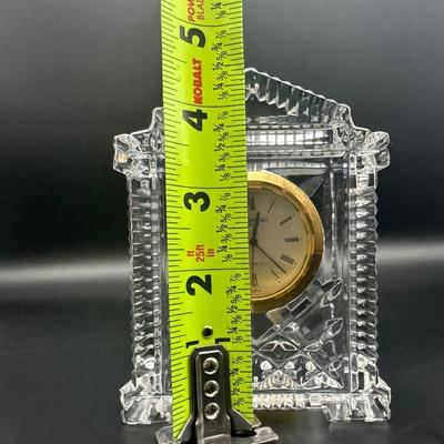 Waterford Crystal Gold Face Mantel Clock