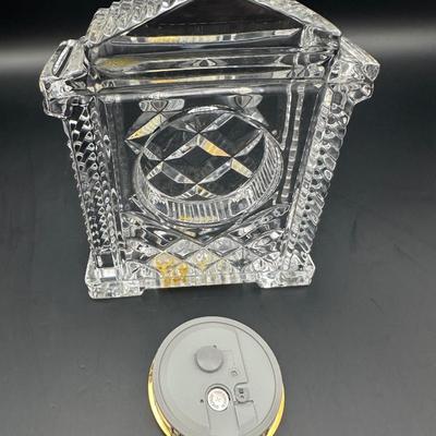 Waterford Crystal Gold Face Mantel Clock
