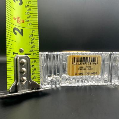 Waterford Crystal Gold Face Mantel Clock