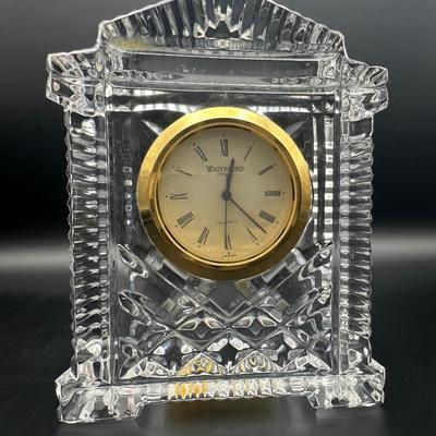 Waterford Crystal Gold Face Mantel Clock