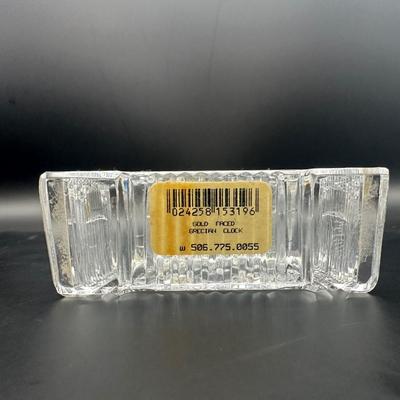 Waterford Crystal Gold Face Mantel Clock