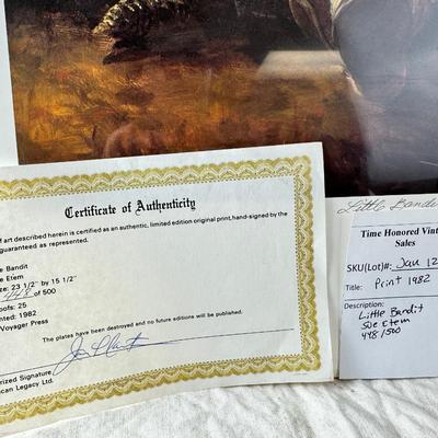 Sale Photo Thumbnail #372: print signed with COA 21.5 x30