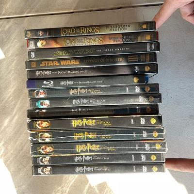 854 Harry Potter, Lord of the Rings, Star Wars DVD's