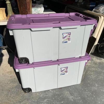 862 Two Pull Along Starlit Storage Tubs