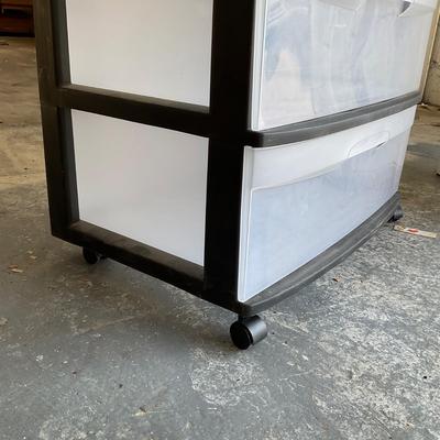 863 Two Plastic Drawer Storage Units