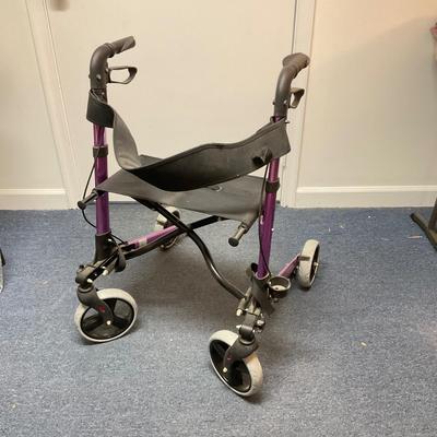 874 Purple Health Cart with Brakes