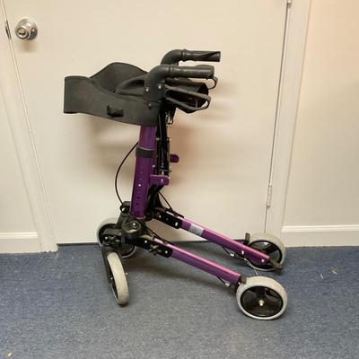 874 Purple Health Cart with Brakes