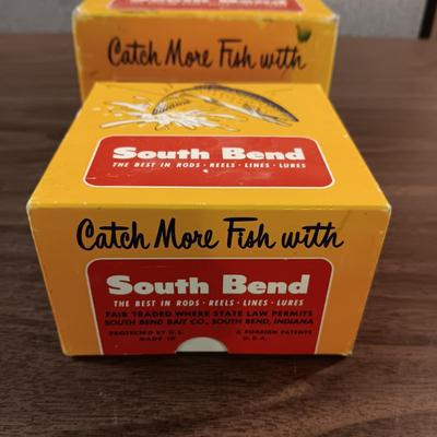 SOUTH BEND 1600 SPIN CAST AND 1130 FLY ROD REEL "EMPTY" BOXES