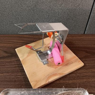 FLY TYING SUPPLIES AND FLIES IN HOLDERS