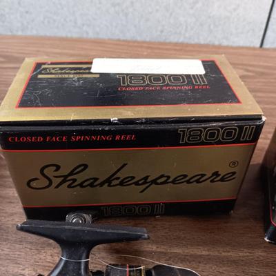 2 SHAKESPEARE 1800 II FISHING REELS WITH BOXES