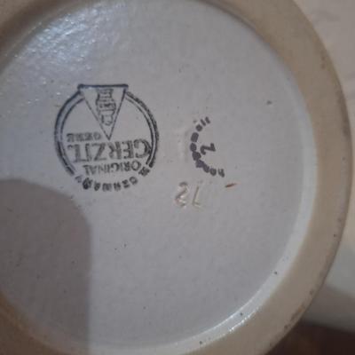 Vintage Gerz or Gerzit German beer stien with pewter lid.  This one is taller than most.