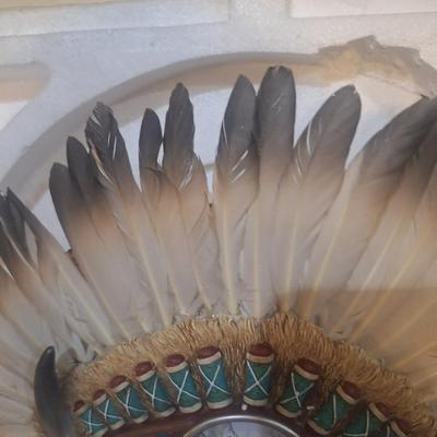 "Scared Powers" wolf art headdress and dreamcatcher wall décor byt the Bradford Exchange