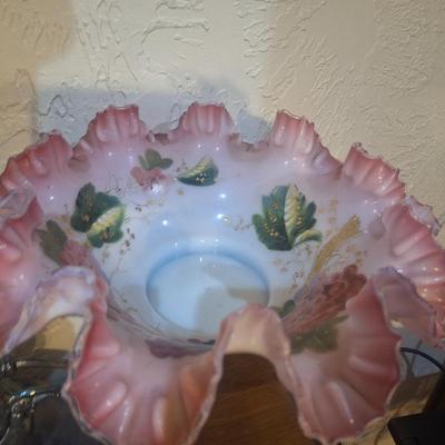 Antique Victorian brides basetks and Epergne- silverplated from an Estate