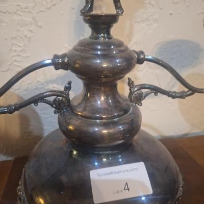 Antique Victorian brides basetks and Epergne- silverplated from an Estate