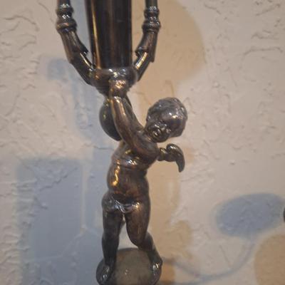 Antique Victorian brides basetks and Epergne- silverplated from an Estate