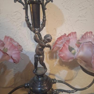 Antique Victorian brides basetks and Epergne- silverplated from an Estate