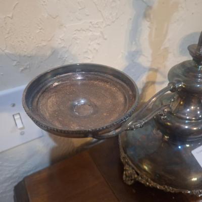 Antique Victorian brides basetks and Epergne- silverplated from an Estate