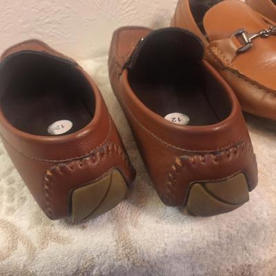 2 pair men's size 12 loafers, kenneth cole and Calvin Klein