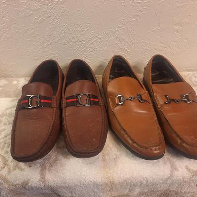 2 pair men's size 12 loafers, kenneth cole and Calvin Klein