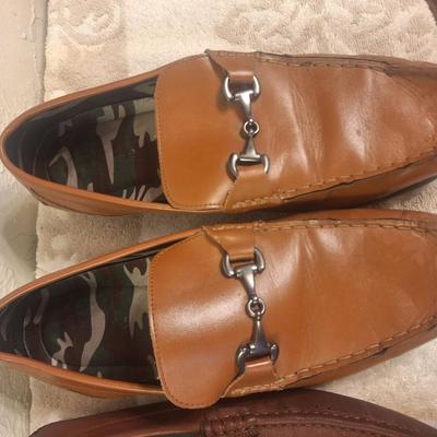 2 pair men's size 12 loafers, kenneth cole and Calvin Klein