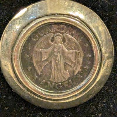 double link sterling silver charm bracelet with stork and other charm- weights 18 grams