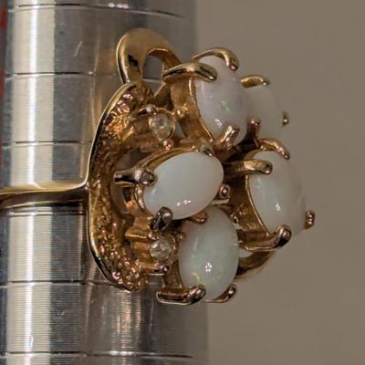 18kt heavy gold electroplate ring size 8