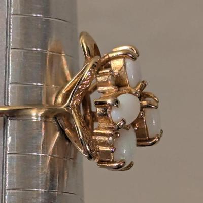 18kt heavy gold electroplate ring size 8