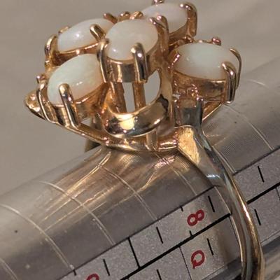 18kt heavy gold electroplate ring size 8