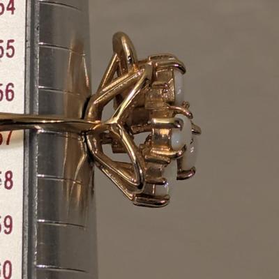 18kt heavy gold electroplate ring size 8