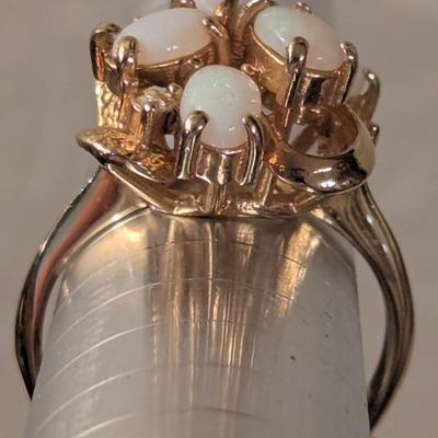 18kt heavy gold electroplate ring size 8