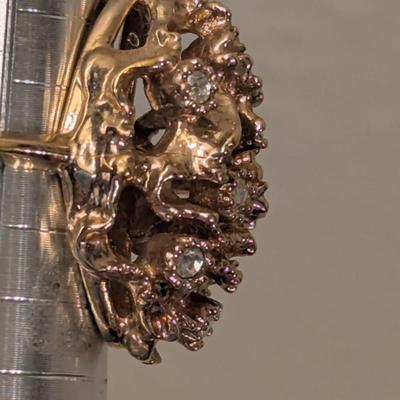 18kt heavy gold electroplate ring size 6.5