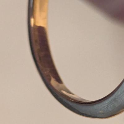 18kt heavy gold electroplate ring size 6.5