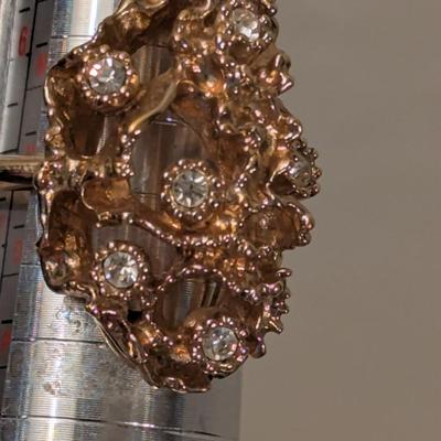 18kt heavy gold electroplate ring size 6.5