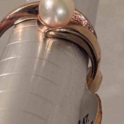 18kt heavy gold electroplate ring size 6