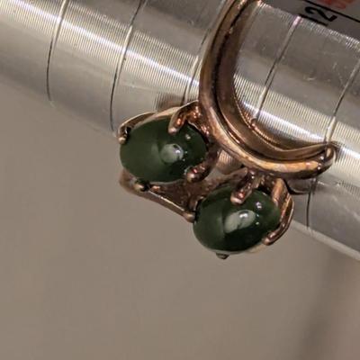 18kt heavy gold electroplate ring size 6