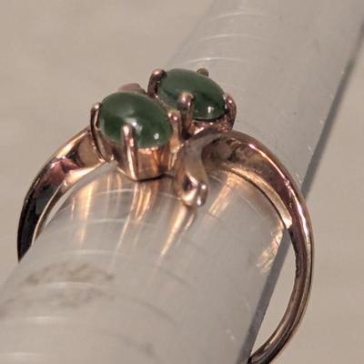 18kt heavy gold electroplate ring size 6