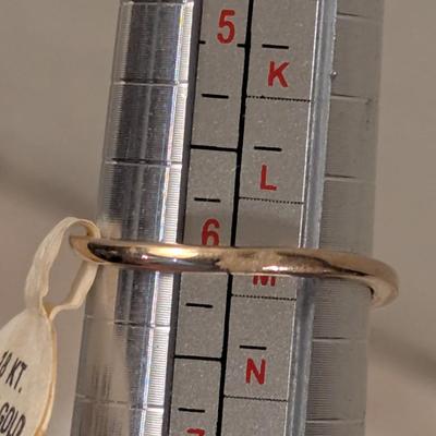 18kt heavy gold electroplate ring size 6