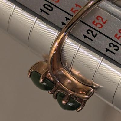 18kt heavy gold electroplate ring size 6