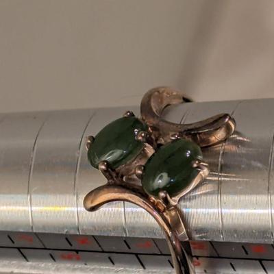 18kt heavy gold electroplate ring size 6