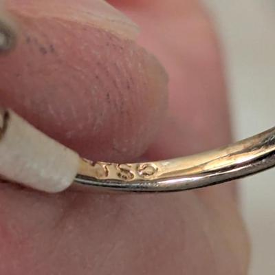 18kt heavy gold electroplate ring size 6