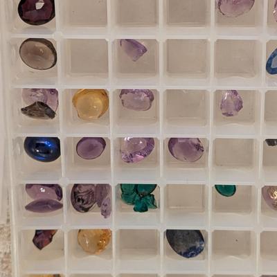 Jewelry Colored stones in mini ice tray